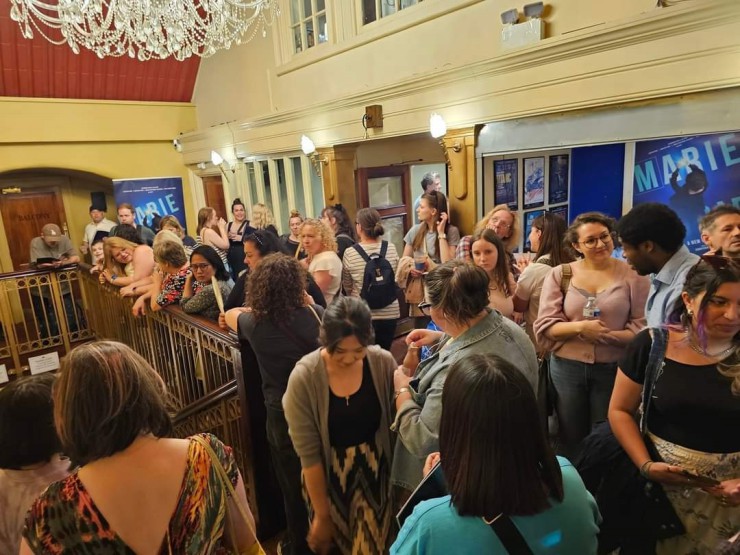 ▲ 뮤지컬 '마리 퀴리' 프리뷰 개막 현장.ⓒ라이브