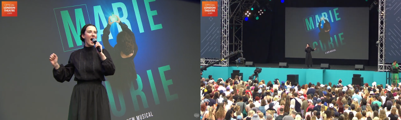 ▲ 뮤지컬 '마리 퀴리' 웨스트엔드 라이브 공연.ⓒOfficialLondonTheatre