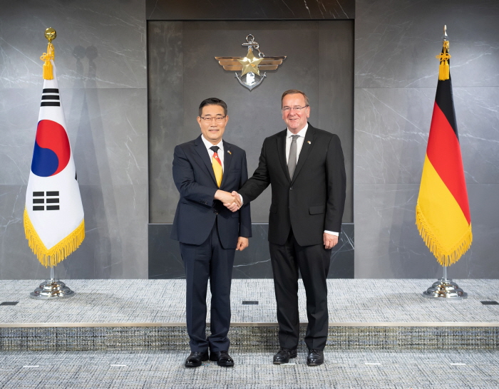 ▲ 신원식 국방부 장관은 2일 오전 서울 국방부에서 보리스 피스토리우스 독일 국방부 장관과 한·독일 국방장관회담을 개최했다. ⓒ국방부 제공