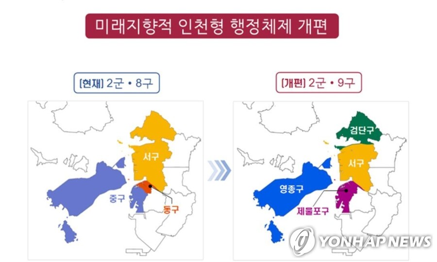 ▲ 인천형 행정체제 개편 방안 ⓒ인천시 제공