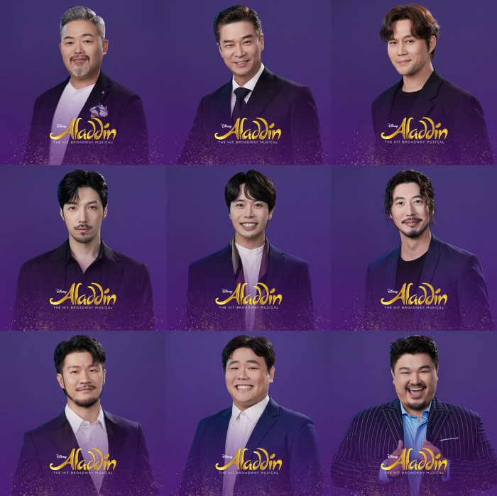 ▲ 뮤지컬 '알라딘' 조연 캐스트.ⓒ에스앤코