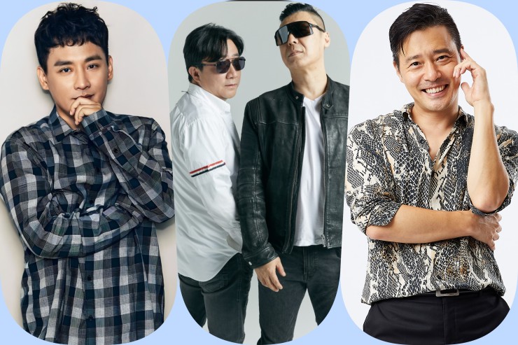 ▲ 왼쪽부터 가수 현진영, 노이즈의 홍종구·한상일, R.ef 이성욱.ⓒ마포문화재단