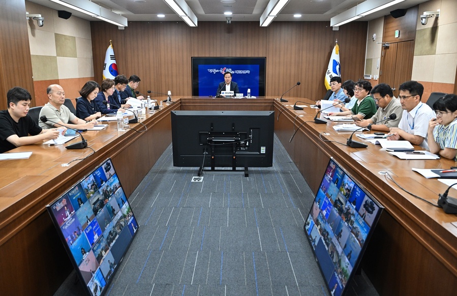 ▲ 경북도는 7일 저출생 극복 사업의 신속한 추진을 위해 김학홍 행정부지사 주재로 22개 시군 부단체장과 영상회의를 개최했다.ⓒ경북도