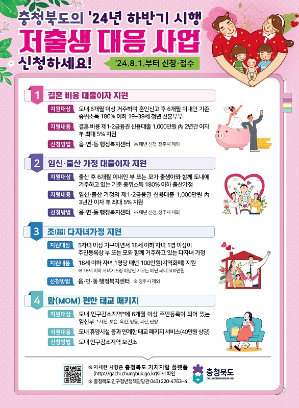 ▲ 결혼비용 대출이자 지원사업 안내문.ⓒ진천군