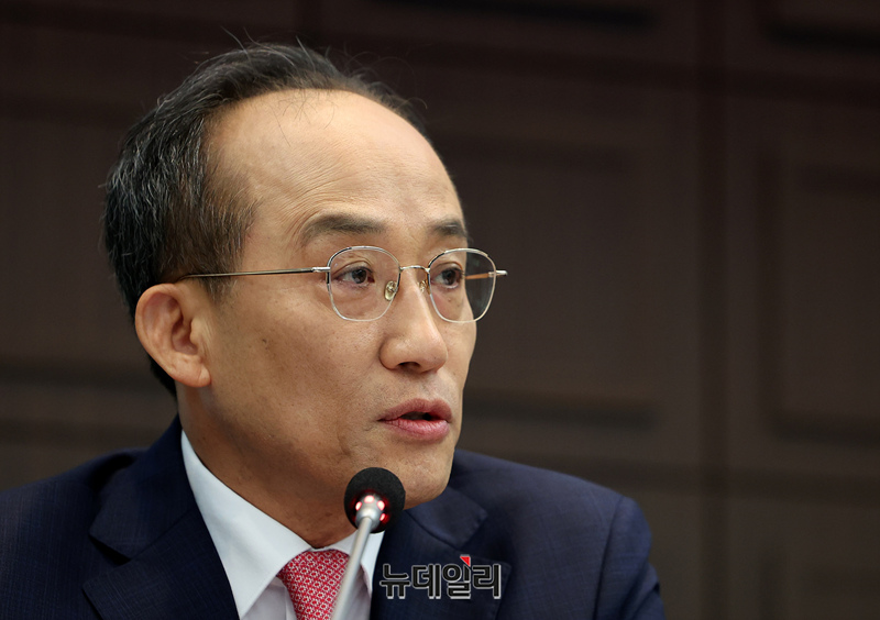 ▲ 추경호 국민의힘 원내대표가 지난 13일 오전 서울 중구 한국프레스센터에서 열린 관훈토론회에서 발언하고 있다.ⓒ정상윤 기자