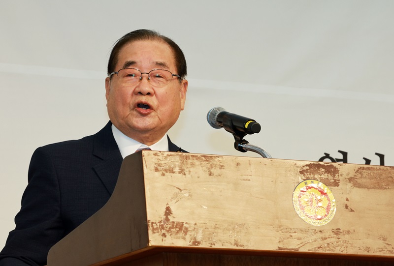 ▲ [1919년 건국론]을 내세우며 그에 반하면 무조건 [뉴라이트]란 낙인찍기에 광분하는 광복화장 이종찬. 그는 《광복 79주년, 건국 76년 기념식》도 딴살림 차려 거행하는 [몽니]를 부렸다.ⓒ