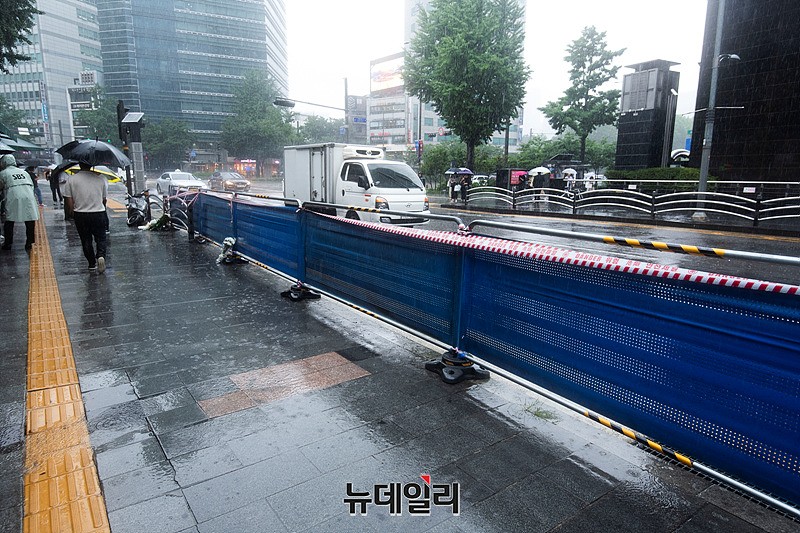 ▲ 서울 중구 시청역 앞 사고현장. ⓒ서성진 기자