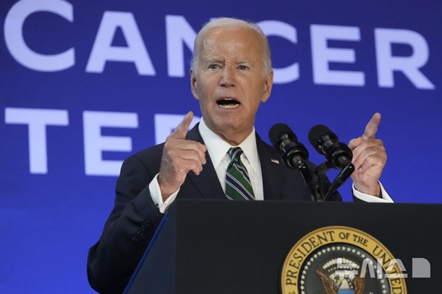 ▲ 조 바이든 미국 대통령이 루이지애나주 뉴올리언스의 한 행사에 참석해 연설하고 있다. 240813 AP/뉴시스. ⓒ뉴시스