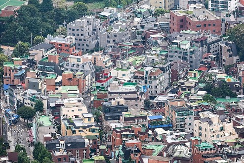 ▲ 8일 오후 서울 시내 빌라 등 주거단지의 모습 ⓒ국토교통부 제공