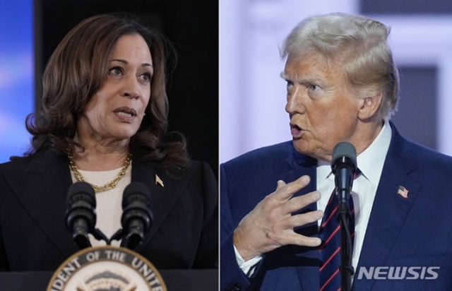 ▲ 카멀라 해리스 부통령(좌)과 도널드 트럼프 전 대통령. ⓒ뉴시스