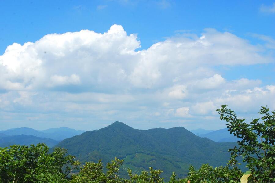 ▲ 인등산 정상에서 바라본 천등산.ⓒ진경수 山 애호가