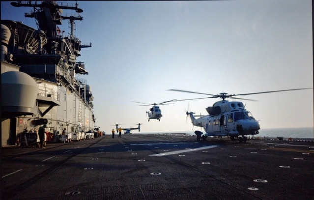 ▲ 지난 1일 포항 독석리와 화진리 해안 일대에서 해병대 마린온 상륙기동헬기가 미 함상 이착함 자격 인증 훈련(DLQ)를 진행하고 있다. ⓒ해병대 제공