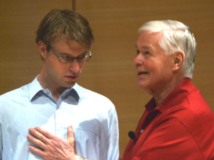 ▲ 벤야민 아플과 디트리히 피셔디스카우.ⓒ벤야민 아플 제공