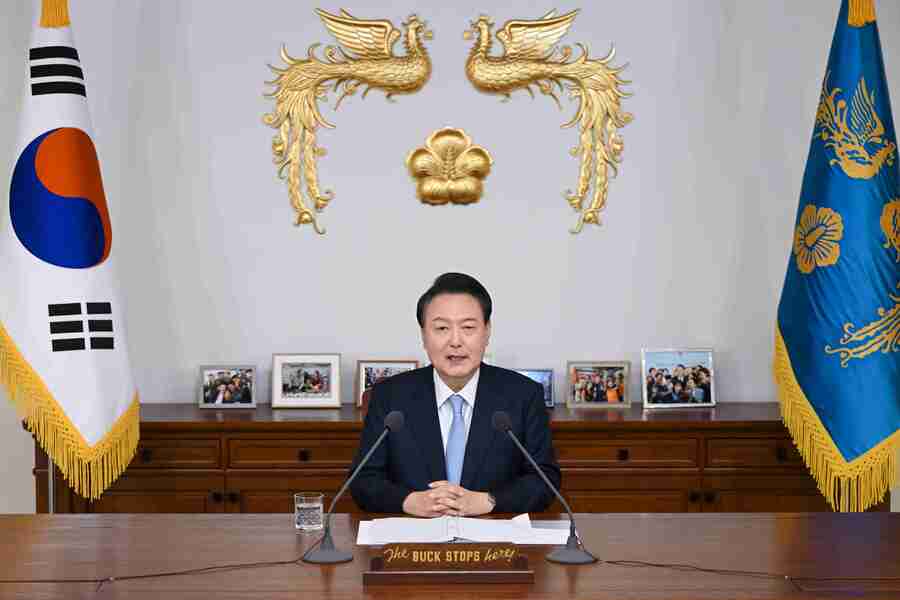 ▲ 국정브리핑중인 윤석열 대통령. ⓒ대통령실 제공