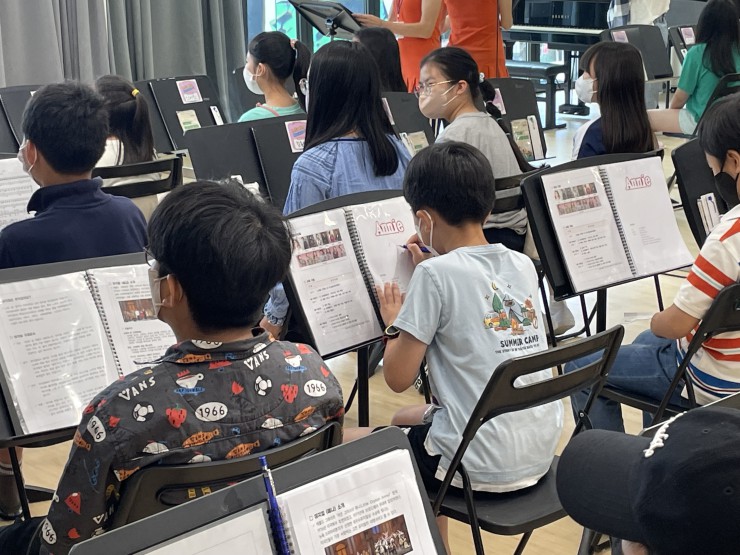 ▲ 뮤지컬 보컬 수업 '싱잉키즈' 수업 장면.ⓒ세종문화회관