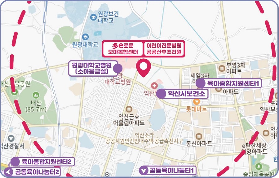 ▲ 익산시_다이로운-모아(母兒) 복합센터 건립 확정.(연계시설)ⓒ익산시
