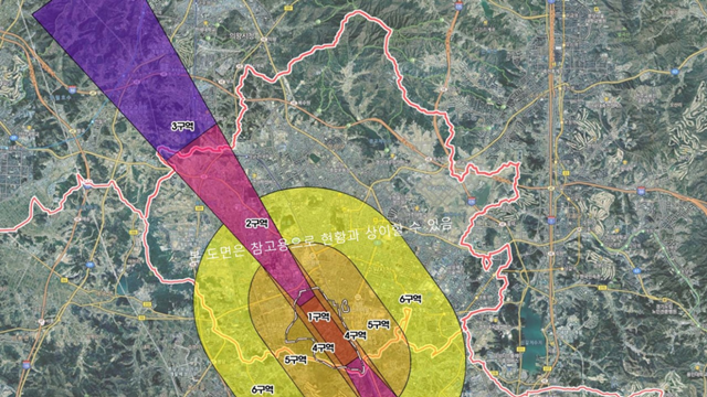 ▲ 수원시 비행안전 보호구역 안내도. ⓒ수원시 제공
