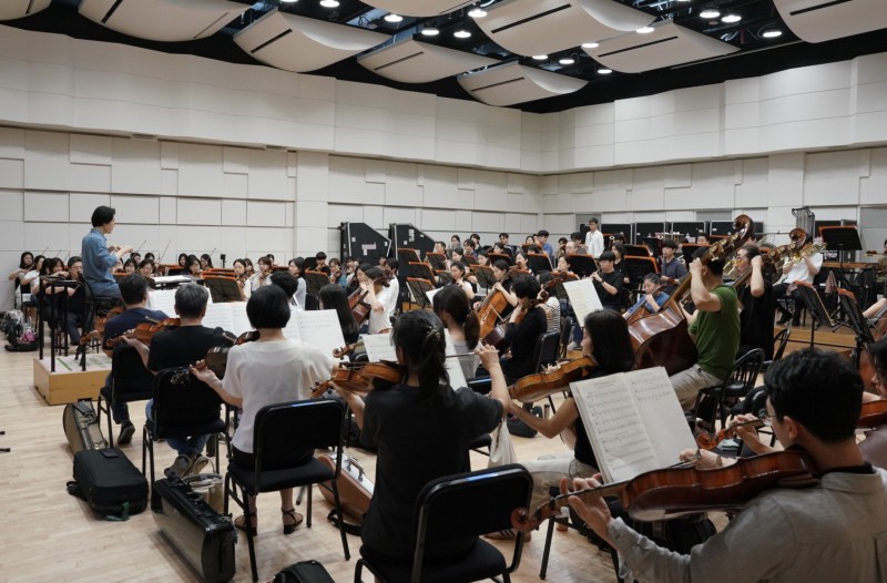 ▲ 국립심포니 '에코 앤드 에코'(ECO & ECHO) 리허설 현장.ⓒ국립심포니오케스트라