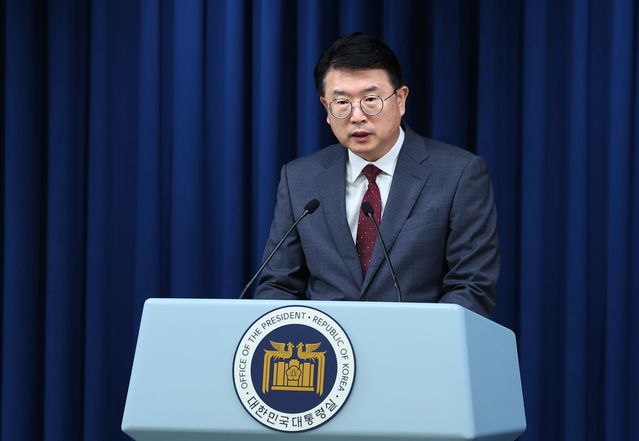 ▲ 장상윤 사회수석이 19일 서울 용산 대통령실 청사에서 의료 현안 관련 브리핑을 하고 있다. 2024.09.19. ⓒ뉴시스