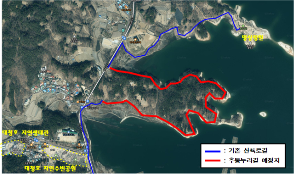 ▲ 국토교통부 주관 2025년 개발제한구역 주민 지원사업 공모 ‘추동 누리길 조성 사업’이 선정돼 국비 9억 원 확보.ⓒ동구