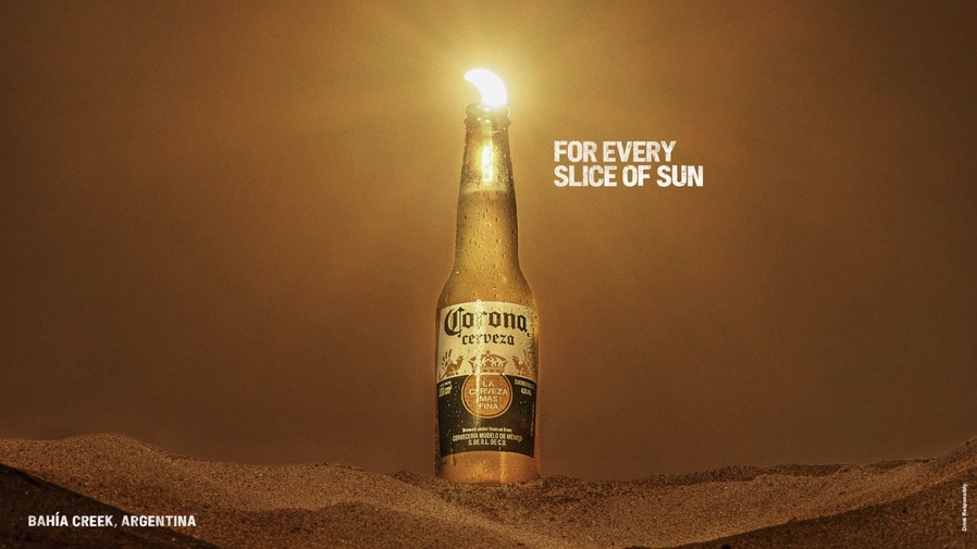 ▲ 코로나의 'For Every Slice of Sun' 캠페인. ©Corona