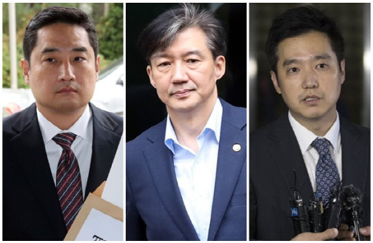▲ (왼쪽부터) 강용석 변호사, 조국 조국혁신당 대표, 김세의 가로세로연구소(가세연) 대표. ⓒ연합뉴스