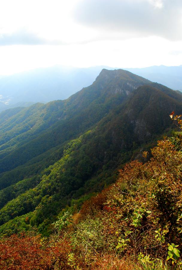 ▲ 주흘산 주봉에서 바라본 관봉.ⓒ진경수 山 애호가