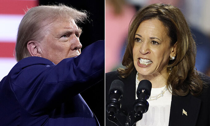▲ 공화당 대선 후보 도널드 트럼프 전 대통령과 민주당 후보 카멀라 해리스 부통령. ⓒAP연합뉴스·뉴시스