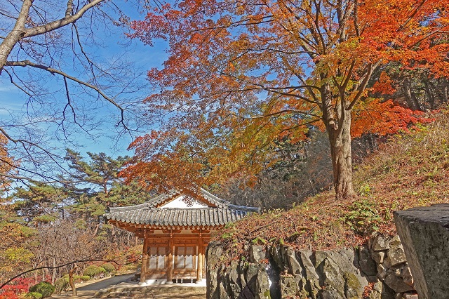 ▲ 용담정 가을 전경.ⓒ경주시