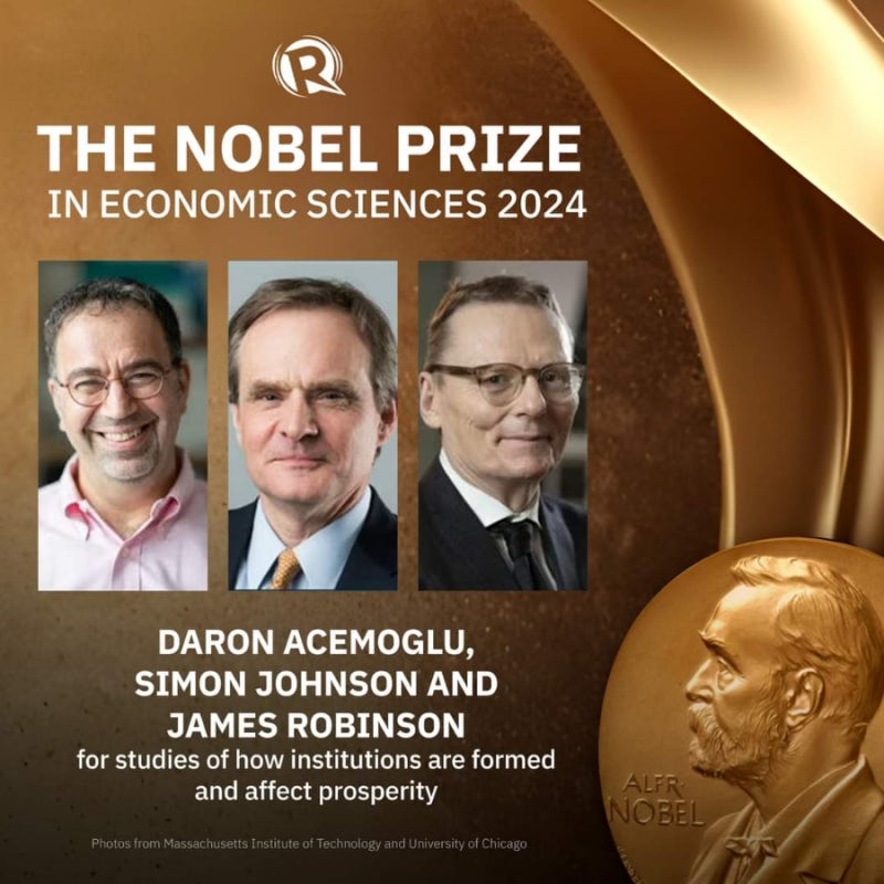 ▲ 대런 아세모글루(왼쪽)와 사이먼 존슨(가운데)은 미 MIT대 경제학 및 경영학 교수. 제임스 로빈슨은 시카고대 정치학 교수다.ⓒ