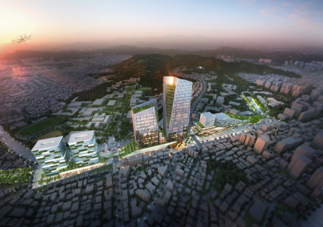 ▲ 철도 지하화 후 바뀔 신촌역 일대 예상도.ⓒ서울시