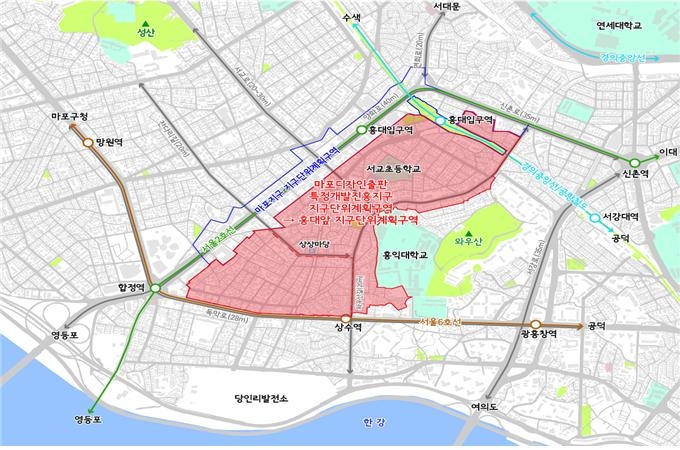 ▲ 마포 디자인·출판 특정개발진흥지구 위치도.ⓒ서울시