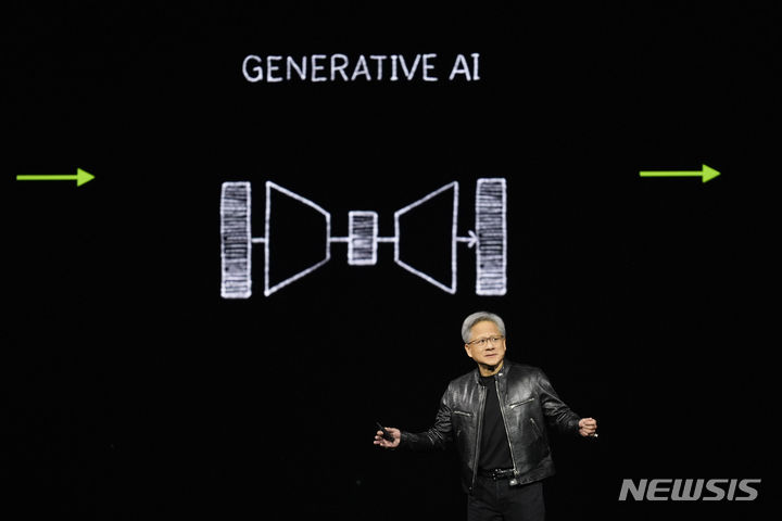 ▲ 젠슨 황 엔비디아(NVIDIA) CEOⓒAP/뉴시스