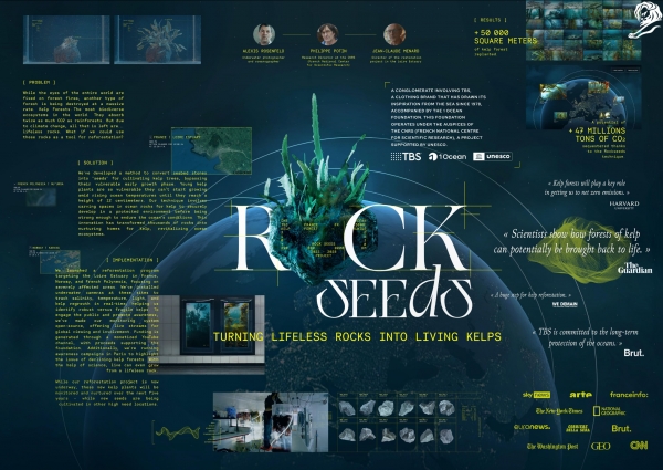 ▲ 2024 칸 라이언즈 SDGs 라이언즈서 실버 라이언을 수상한 락시드(Rockseeds) 캠페인. ⓒCANNES LIONS