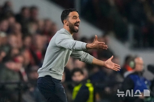 ▲ 포르투갈 프리메이라리가 스포르팅 CP의 루벤 아모림 감독. 241001 AP/뉴시스. ⓒ뉴시스