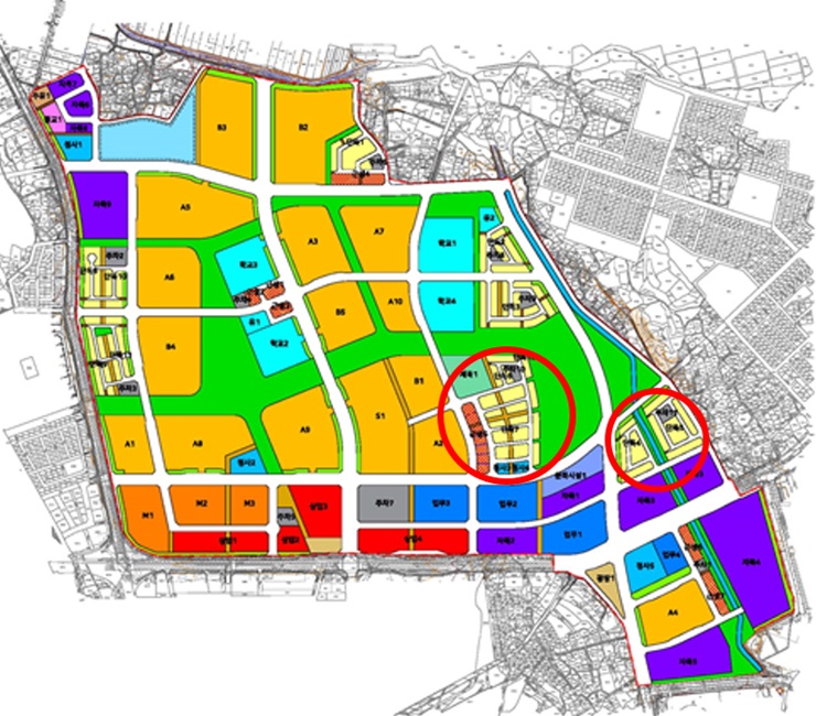 ▲ 토지이용계획도.ⓒLH 대경본부