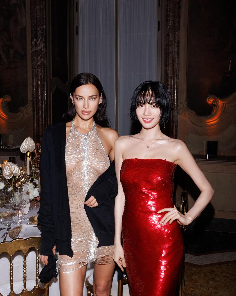 ▲ 달바의 글로벌 엠버서더 ‘이라나 샤크(Irina Shayk)’와 한국의 배우 ‘나나’ⓒ달바