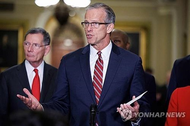 ▲ 존 슌 미국 공화당 차기 원내대표. AFP=연합뉴스. ⓒ연합뉴스