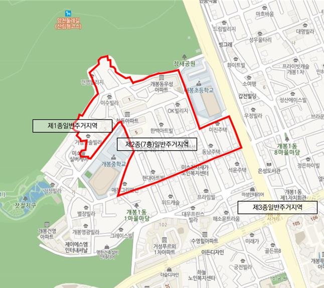 ▲ 구로구 개봉동 모아타운 사업지 위치도.ⓒ서울시