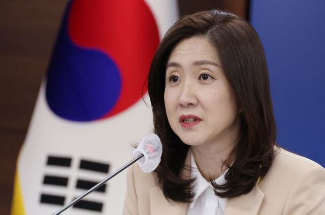 ▲ 김수경 통일부 차관이 18일 오전 서울 종로구 정부서울청사에서 윤석열 정부 임기 반환점 계기 통일분야 성과 및 향후 추진 계획 브리핑을 하고 있다. ⓒ뉴시스