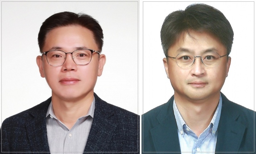 ▲ (왼쪽부터) 김동춘 부사장, 장기룡 부사장ⓒLG화학