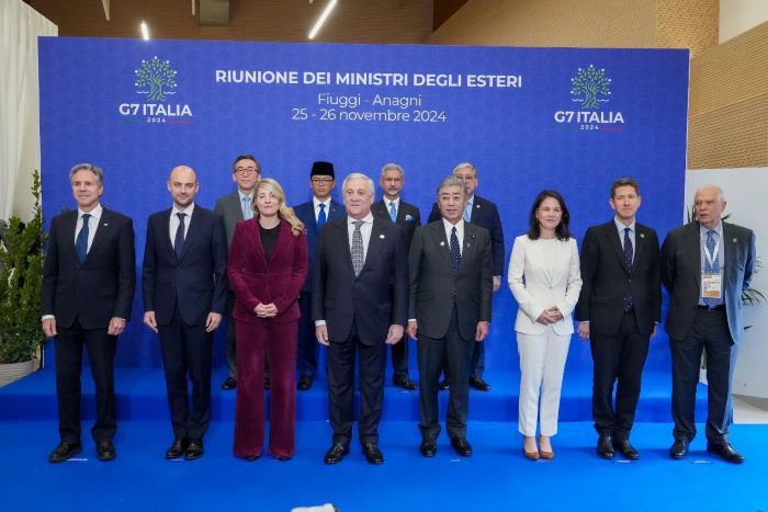 ▲ 11.25.(월)-26.(화)간 이탈리아 피우지에서 개최된 제2차 주요 7개국 협의체(G7) 외교장관회의. ⓒ외교부 제공