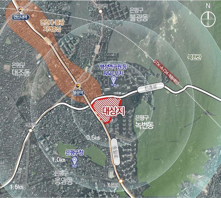 ▲ 서울 은평구 국립보건원 부지 지구단위계획구역 위치도.ⓒ서울시