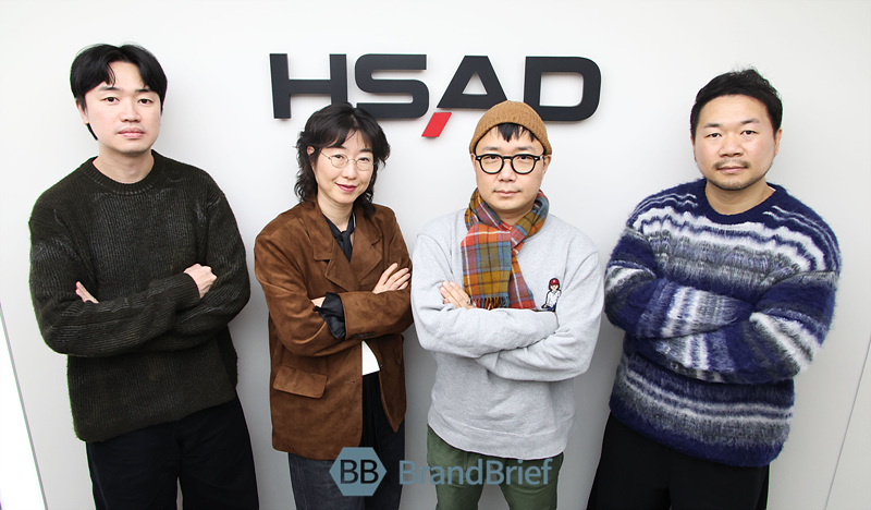 ▲ (좌측부터) HSAD AI LABS 박윤형 아트 디렉터, 김효진 책임, 이우성 아트 디렉터, 박동화 리더. ©서성진 기자