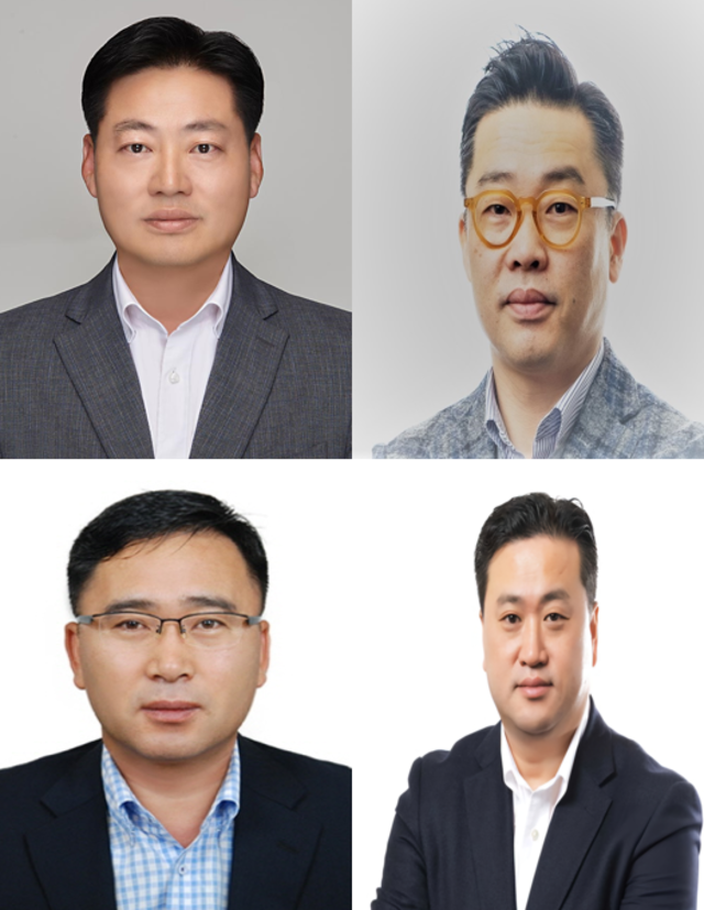 ▲ (왼쪽부터 시계방향으로) 고기호, 박민재, 방대원, 이상동 부사장.ⓒ삼성화재