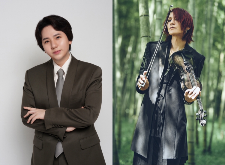 ▲ 팝페라테너 임형주와 엑스재팬 멤버 스기조.ⓒ유니버설뮤직