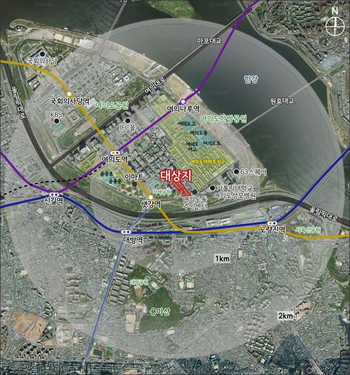 ▲ 여의도 진주아파트 위치도.ⓒ서울시
