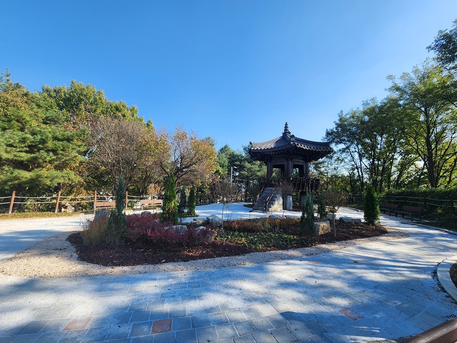 ▲ 상당구 금천동에 위치한 금천배수지근린공원 전경.ⓒ청주시