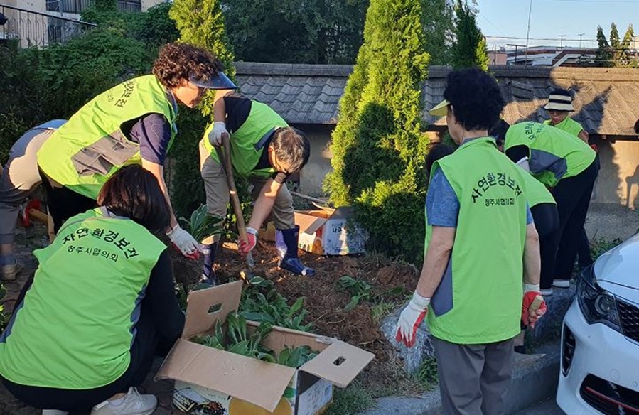 ▲ 청주시는 관내 14개소에서 추진해 온 ‘일상가득 청주가든’ 조성사업을 완료했다.ⓒ청주시