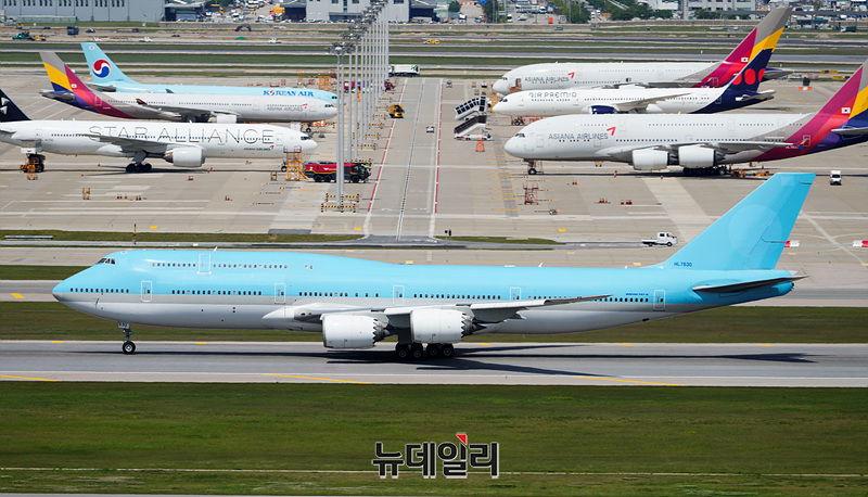 ▲ 대한항공·아시아나항공 여객기 모습 ⓒ서성진 기자